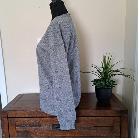 Lazy Pants Grey Mix Sweatshirt Women's XS Cozy Pullover Fleece NWT - Picture 6 of 13